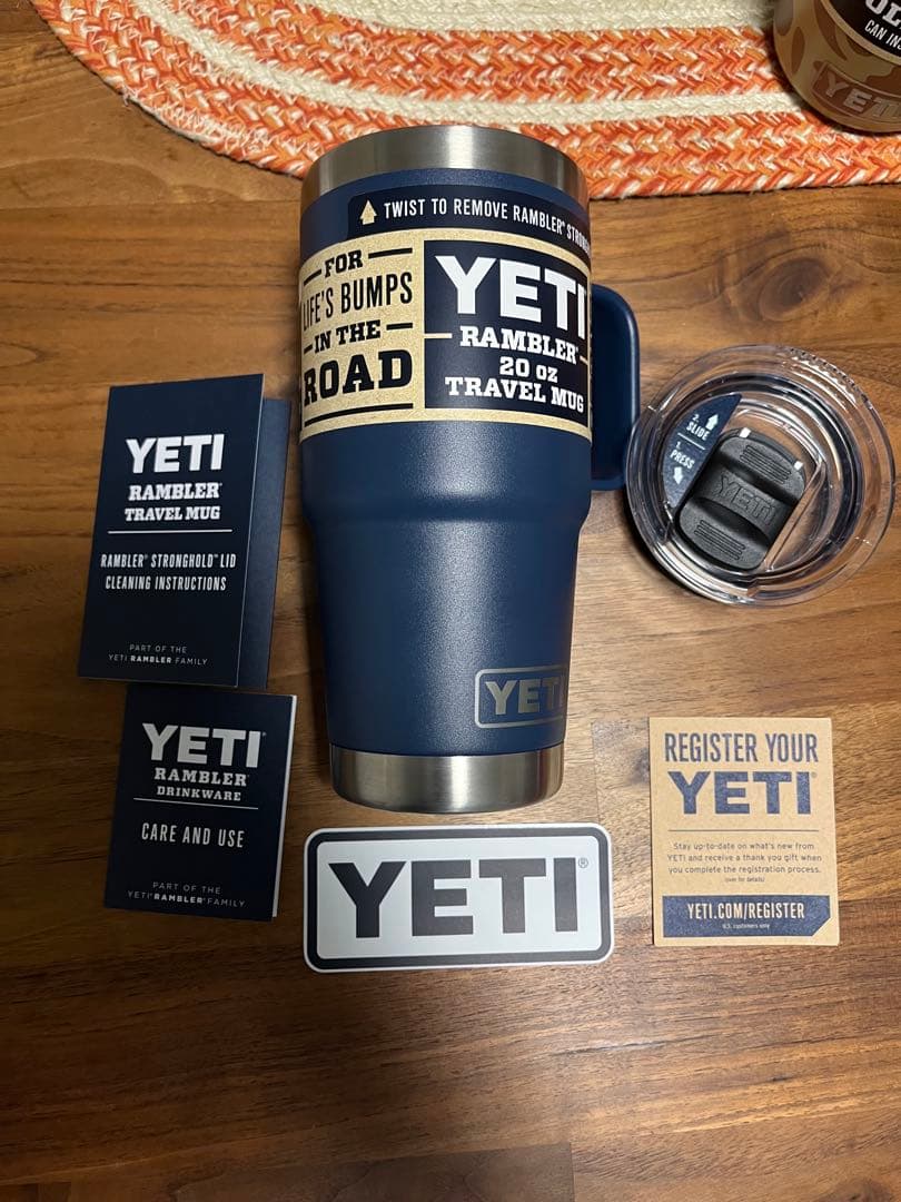 弁当箱・水筒 YETI Rambler 20 oz Travel Mug Navy