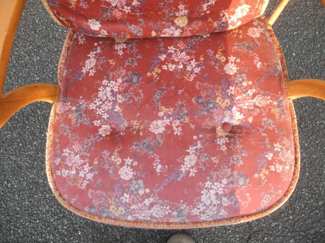 こ*う様 C15４）キツツキマークの飛騨産業　アームチェア／旧ロゴ　ヴィンテージ