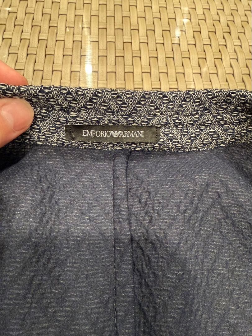 エンポリオアルマーニ　テーラードジャケット　54 ヘリンボーン柄