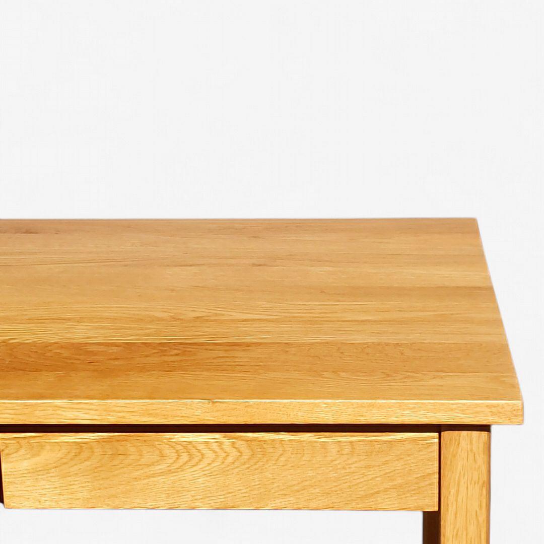 希少 廃盤 無印良品 無垢材デスク 引出付 オーク材 幅110cm 天然木