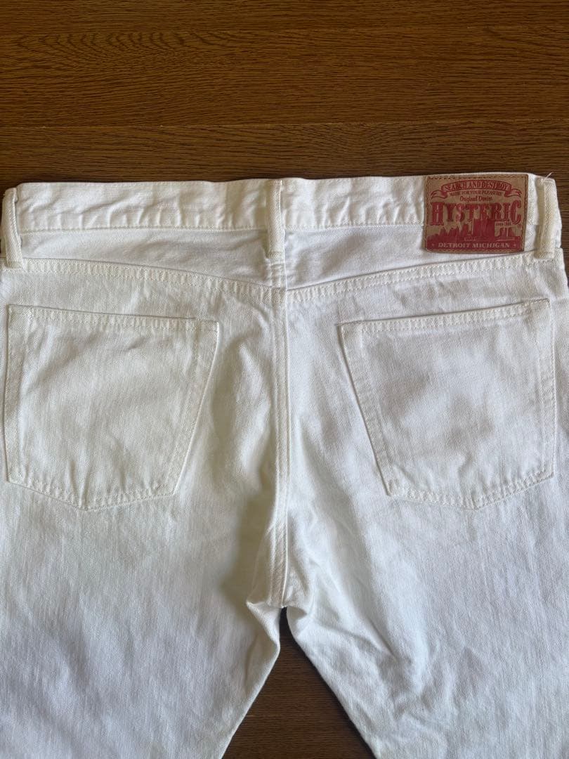 ヒステリックグラマー　ホワイトデニム　スタッズ