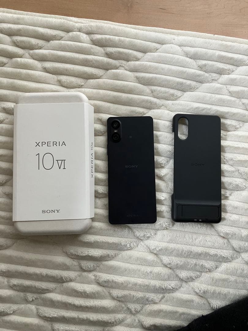 Sony Xperia 10 VI ブラック ケース付き