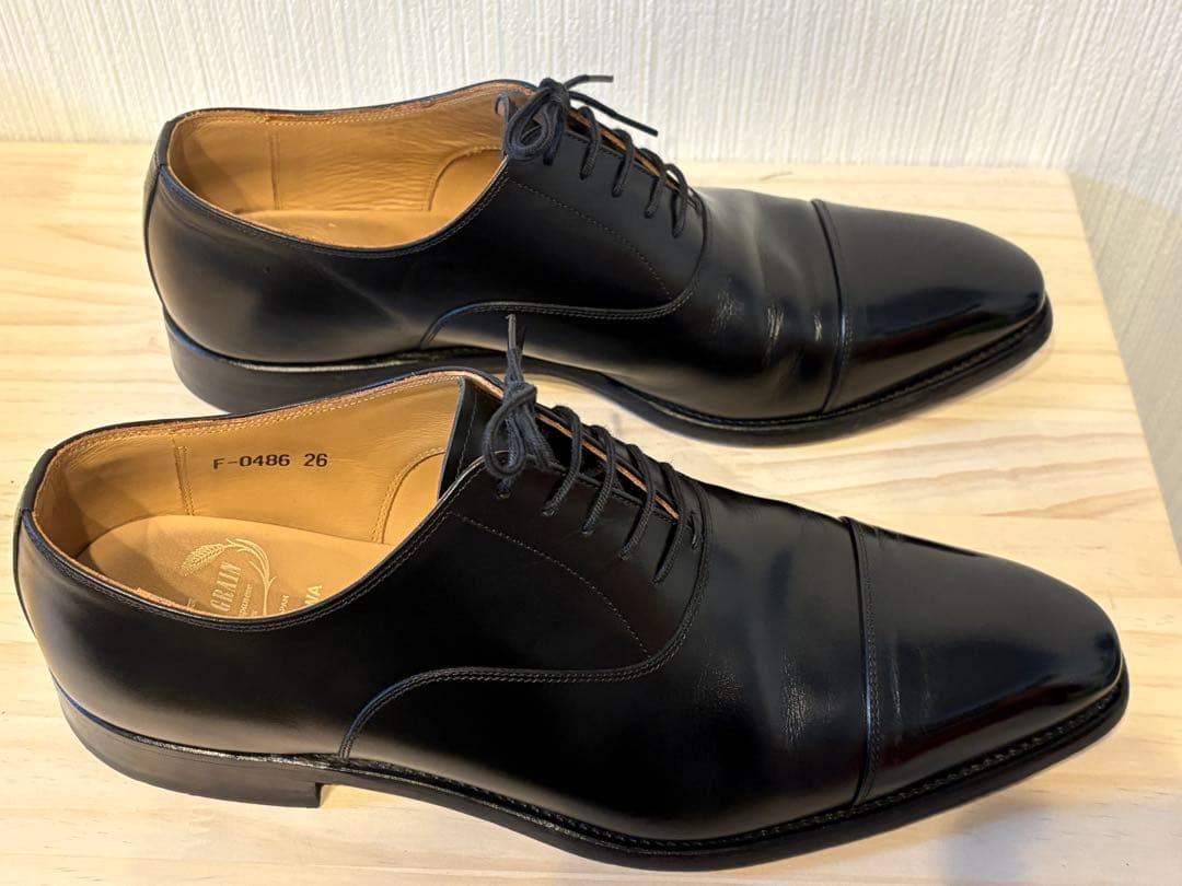 【美中古】スコッチグレイン F-0486 26cm ストレートチップ