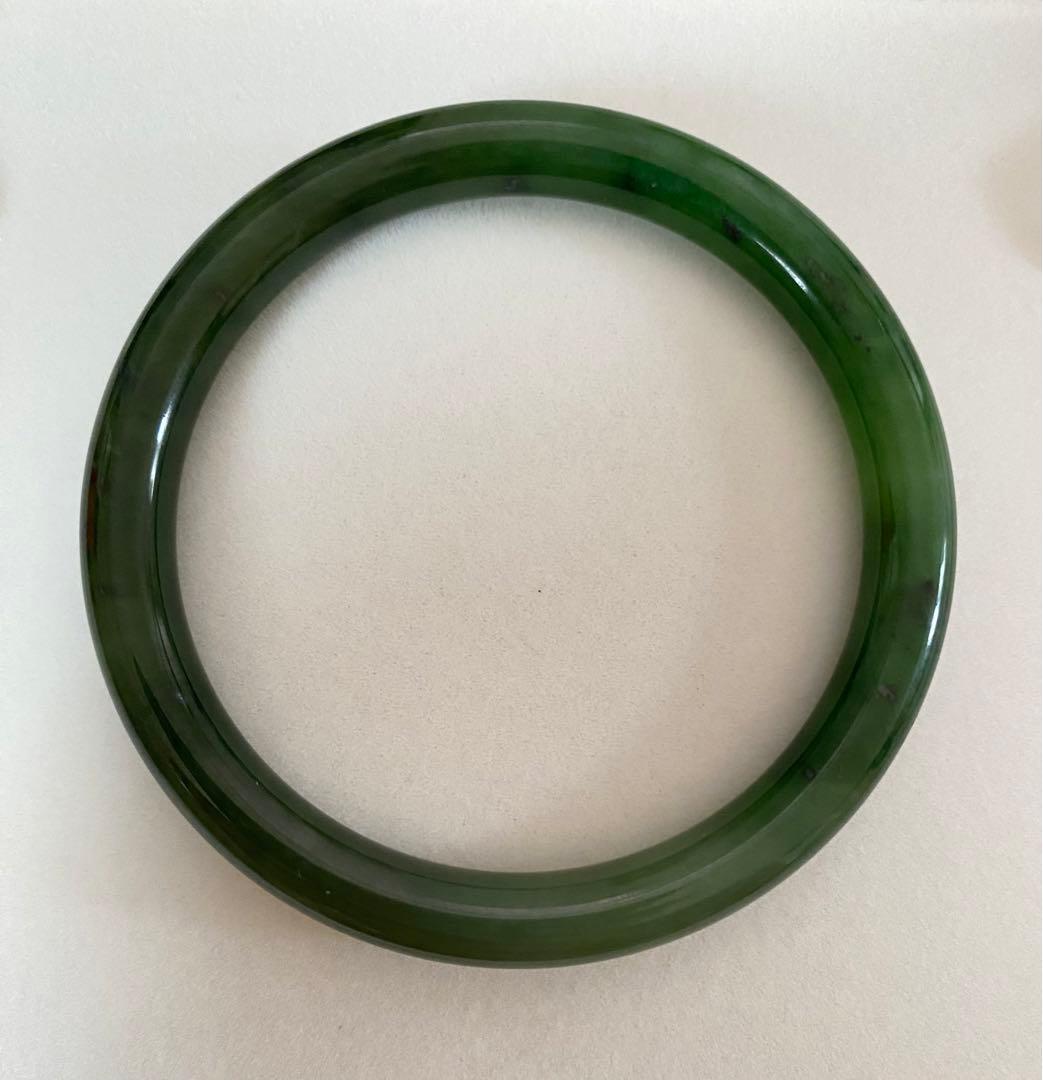 和田玉ホータン玉ブレスレット、60mmサイズ