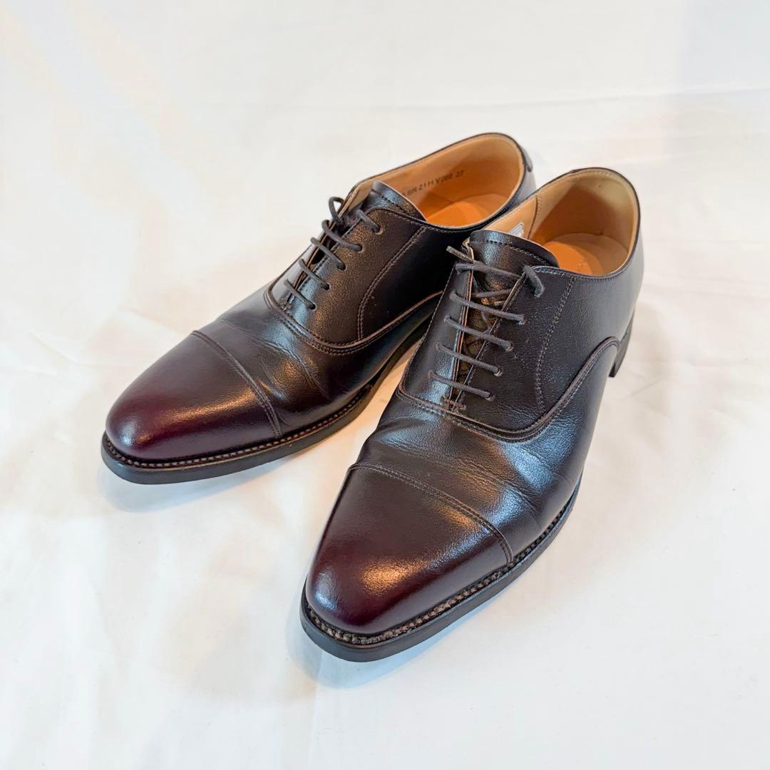 【極美品】REGAL V060 ストレートチップ バーガンディ寄り 27cm