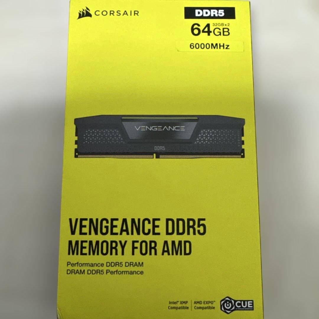 コルセア corsair DDR5-6000MHz 32GB×2枚(64GB)