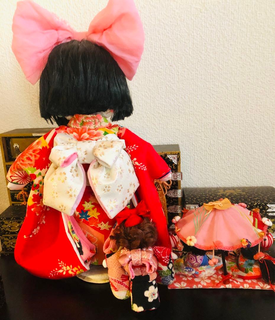 ♡かっぱのオーコ様ご確認♡約35cm◦12cmボネ無しお着物＆お雛様♡