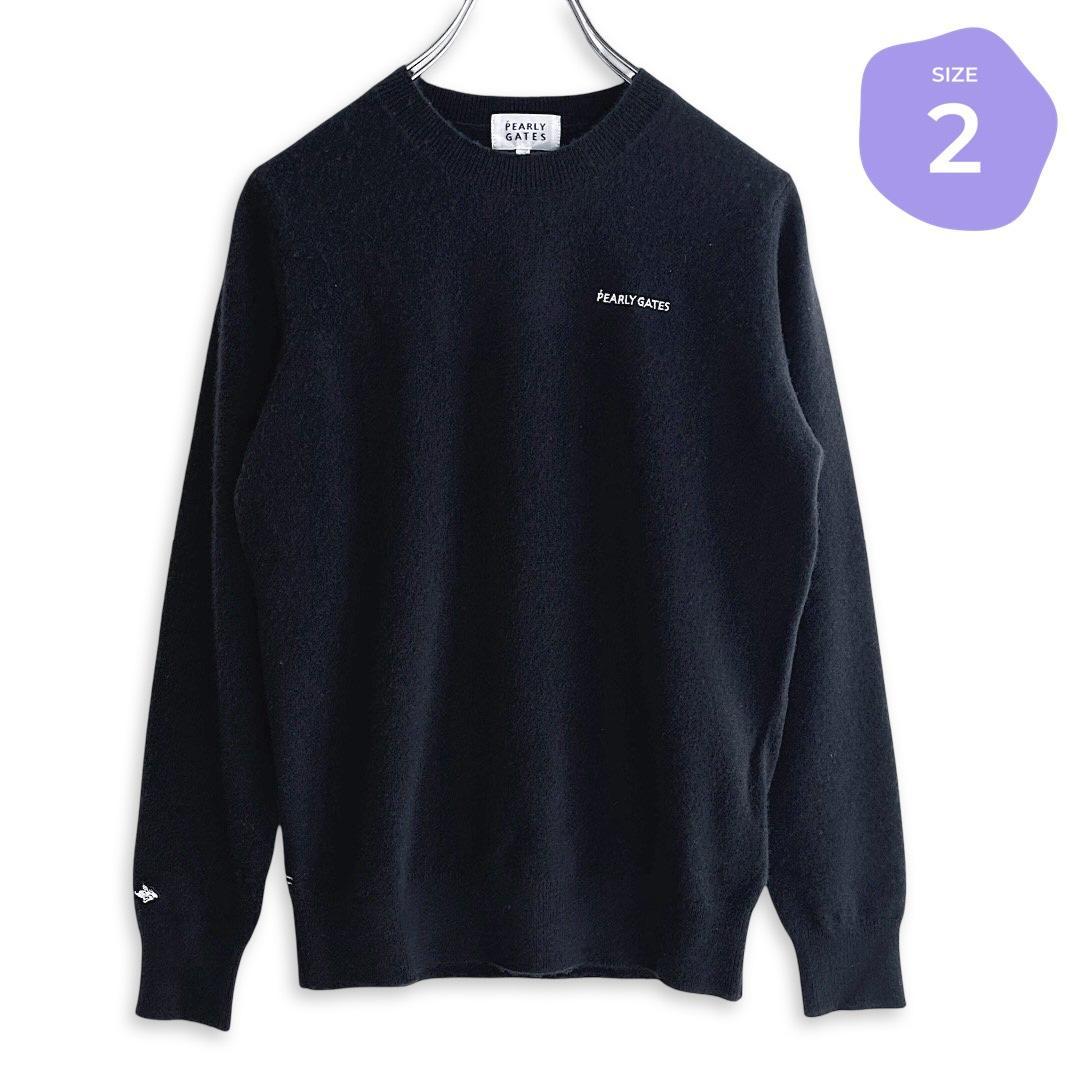 520 パーリーゲイツ 定価33,000円 カシミヤ100％ ニット 紺 2 L