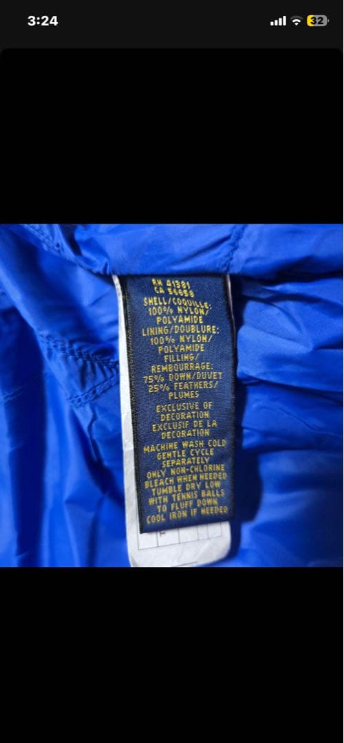 あ*様 完売品 ポロラルフローレン ダウンベスト ビッグポニー USAパッチ M