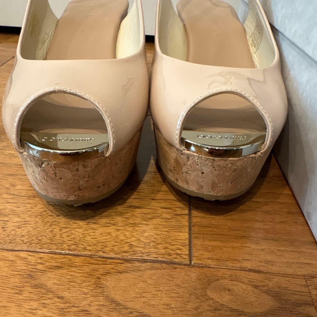 JIMMY CHOO PRAISEパウダーピンク サンダル 37