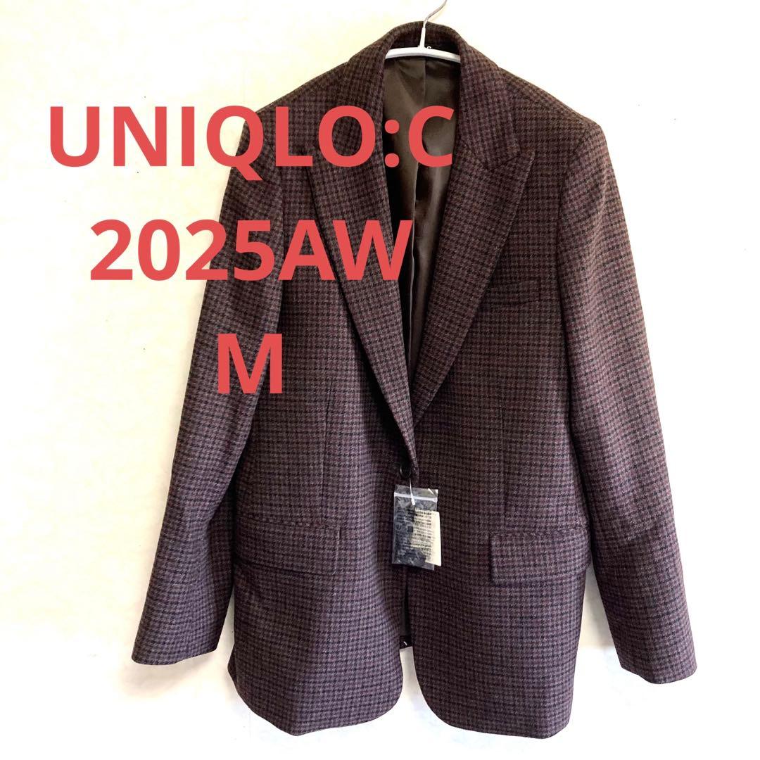 【新品】ユニクロ:C ツイードテーラードジャケット