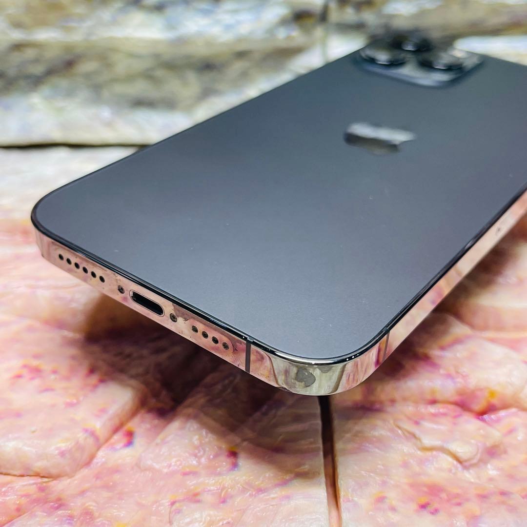 SIMフリー iPhone12ProMAX 128GB グラファイト 電池良好