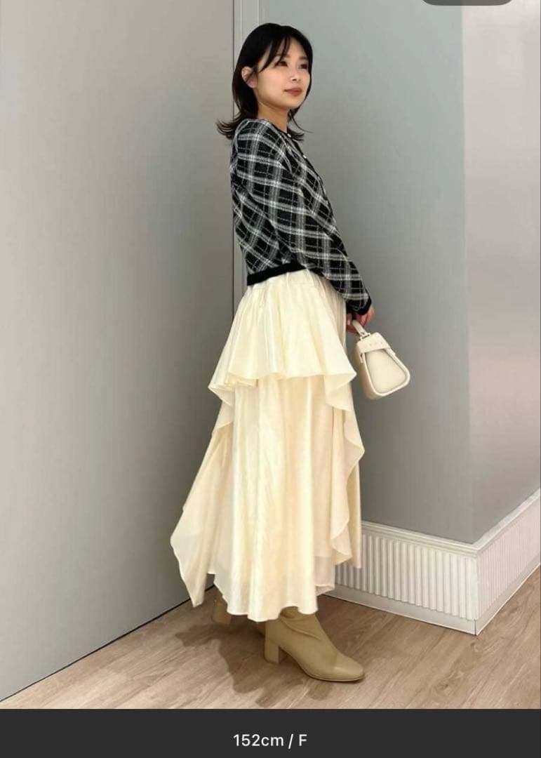 【タグ付き新品】セルフォード　チェックジャガードカーディガン　CELFORD