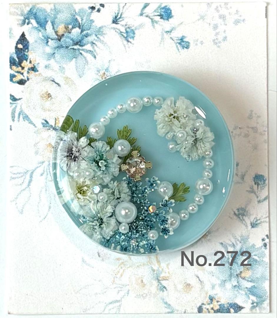 メル30077様　レジンヘアゴム　ポニーフック　ドライフラワー