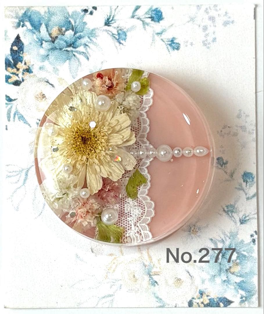 メル30077様　レジンヘアゴム　ポニーフック　ドライフラワー