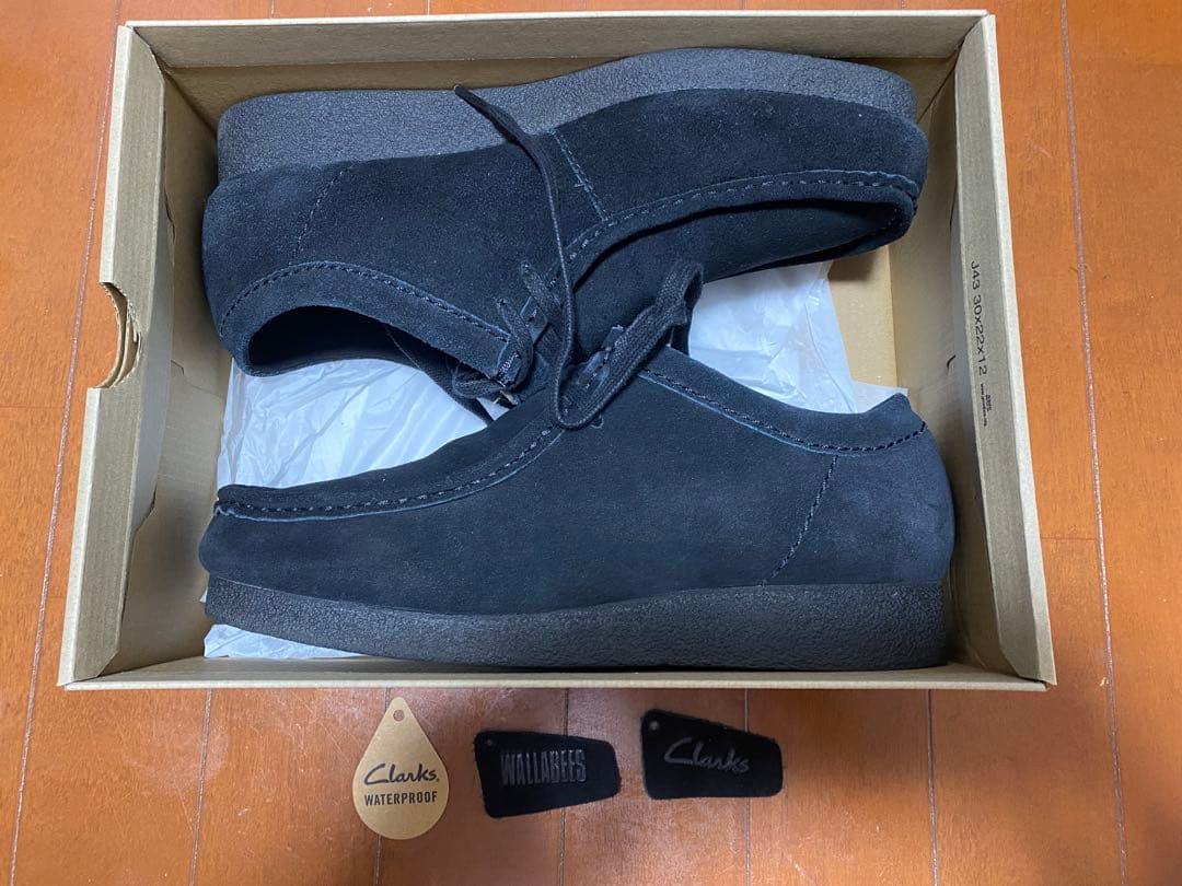 クラークスワラビーEVOウォータープルーフ ブラックUK7 1/2(25.5㎝)