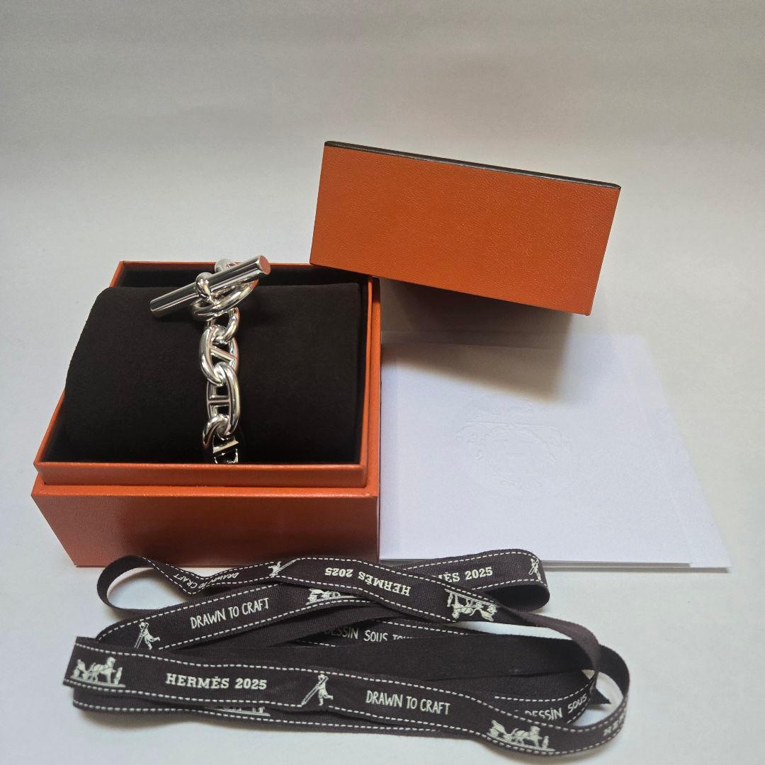 【新品未使用】HERMES TGM12コマ シェーヌダンクル ブレスレット