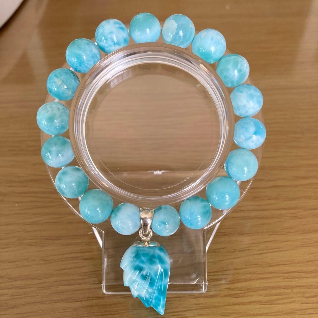 ラリマー ブレスレット チャーム付き 未使用品