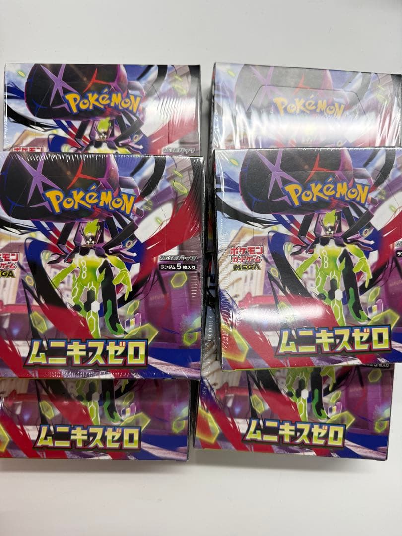 新品未開封　シュリンク付き ポケカ　ムニキスゼロ　7ボックス　メガエルレイド