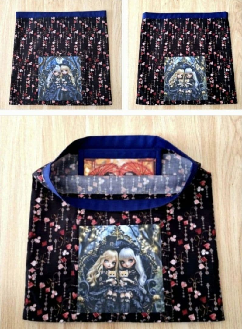 K☆K。。。★★様　 確認用　 【11月29日購入】エコバッグ　女の子パネル生地