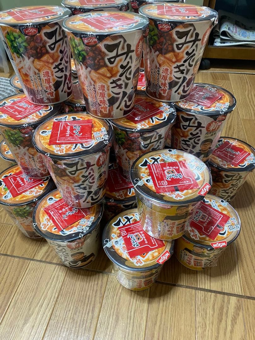 値下げ‼️日清 新みそきんラーメン19個　飯2個セット