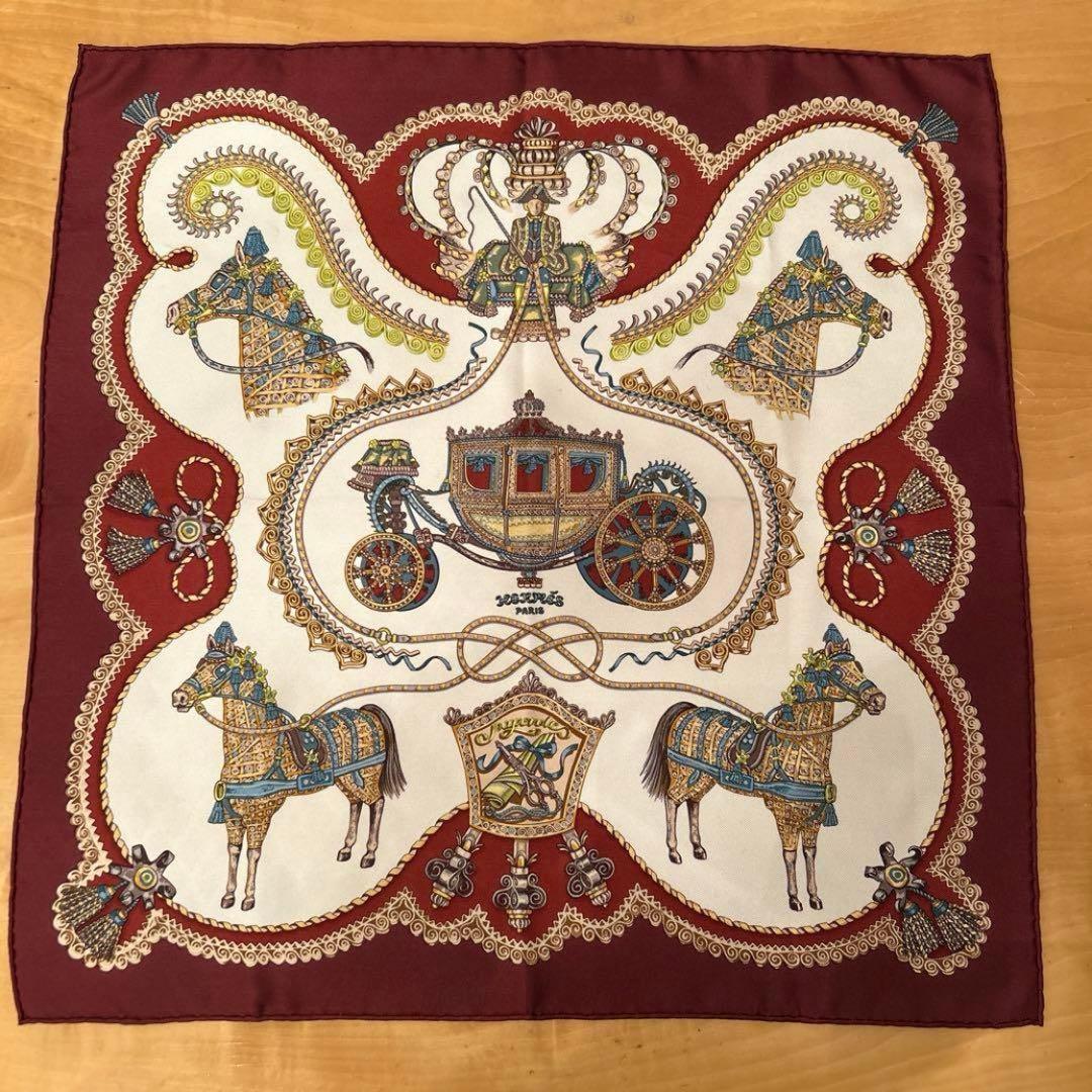 HERMES エルメス　カレ45 美品