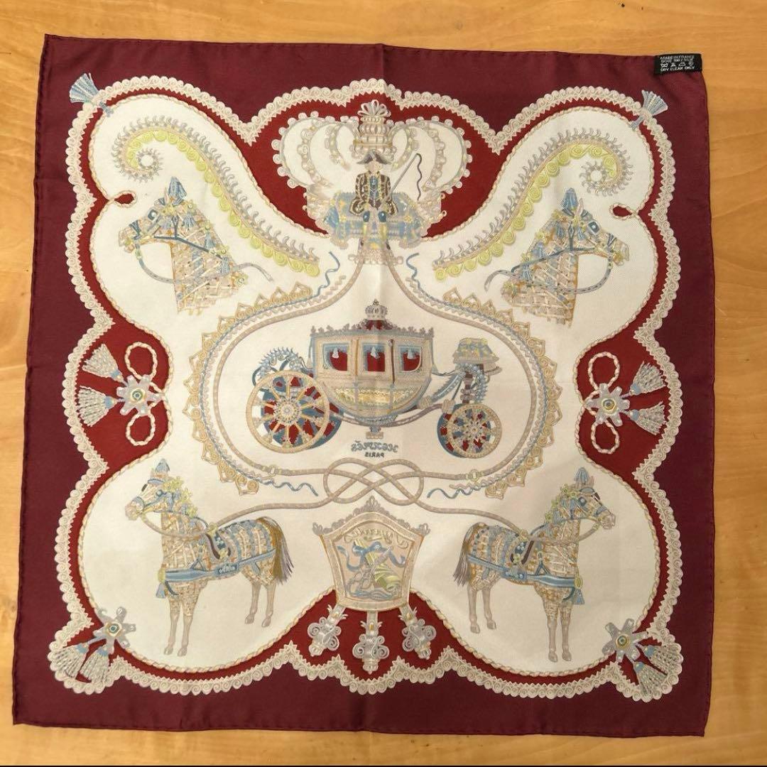 HERMES エルメス　カレ45 美品