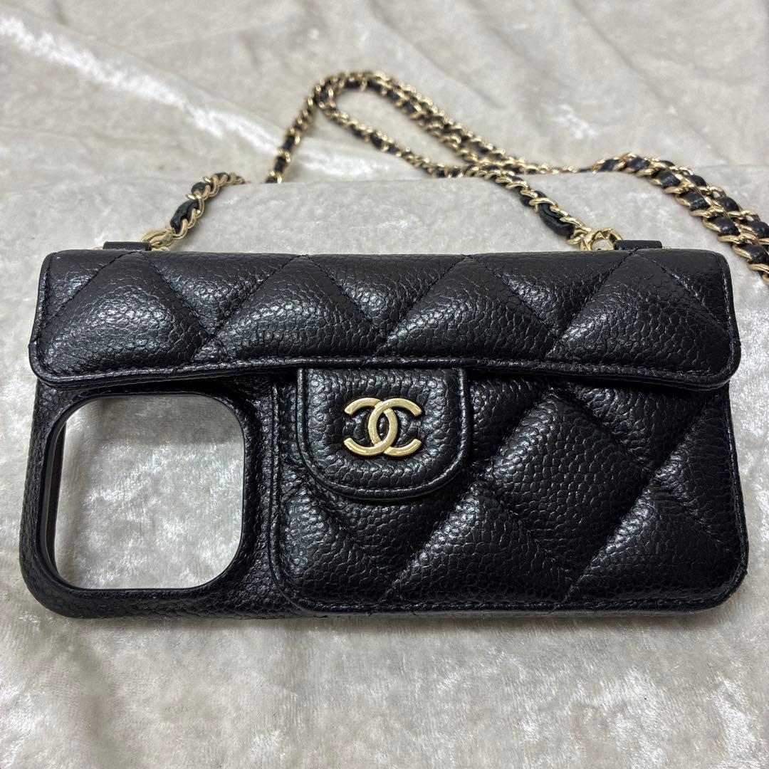 CHANEL シャネル マトラッセ iPhoneケース 6.1インチ相当