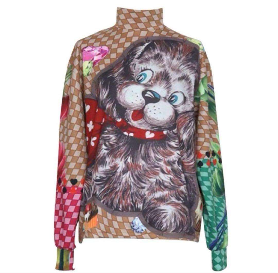 お値下げ！SIIILON Anything mix tops ブラウン プリント