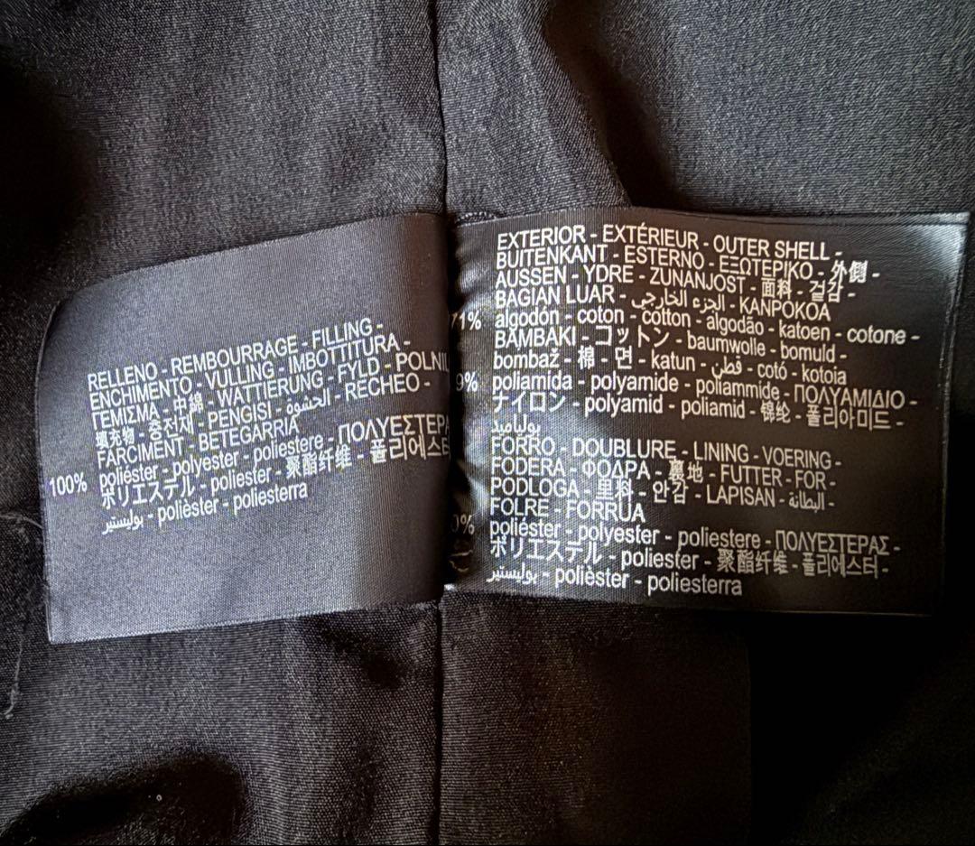 ZARA メンズ クロップドパフジャケット L