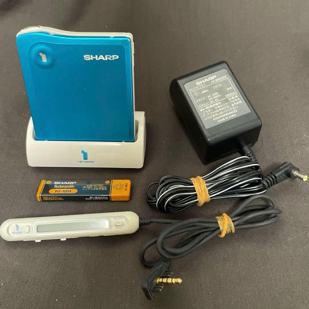 ★SHARP　1ビットポータブルMDプレイヤー　MD-DS33-A シャープ