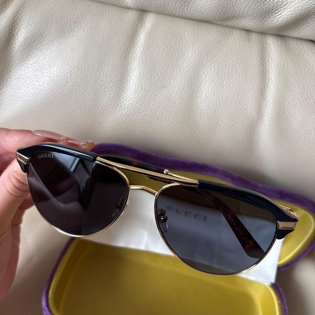 ◇美品◇新品未使用　GUCCI グッチ　アビエーターサングラス