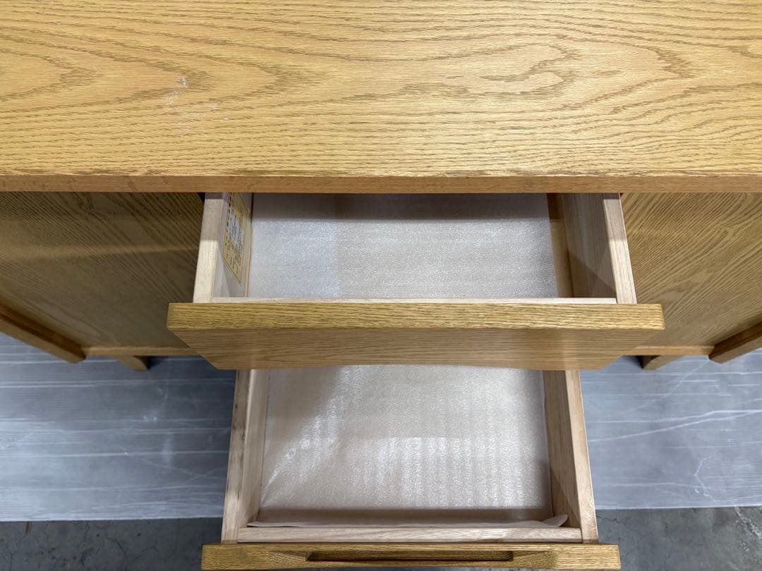 【送料込】【中古品】レッドオーク 120サイドボード