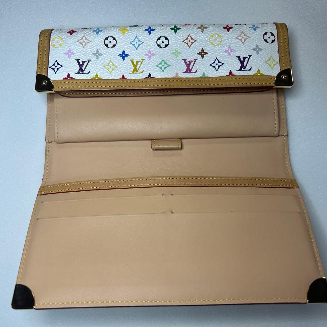 ルイヴィトン　長財布　マルチカラー　ポルトトレソール