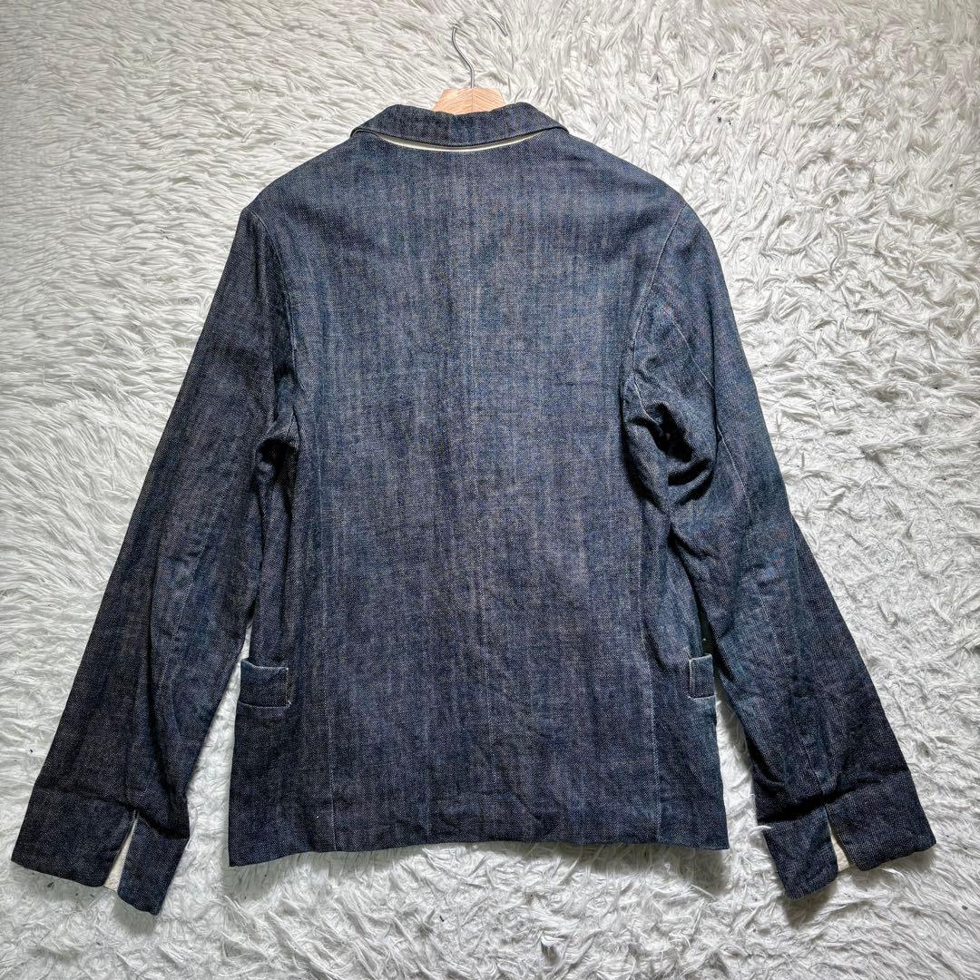 【美品】KLASICA テーラードジャケット　コットンリネン　デニム 2 日本製