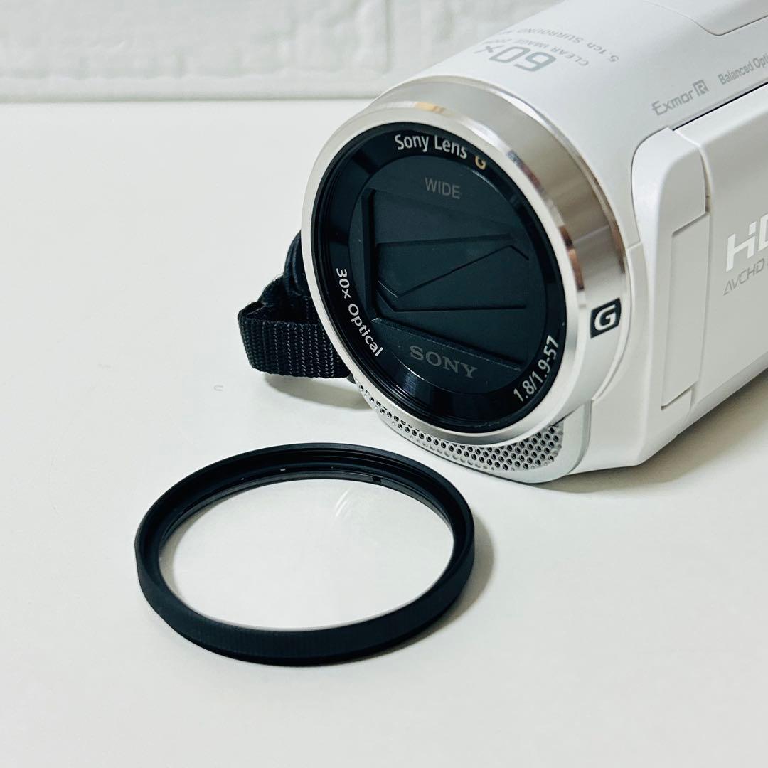 【未使用級】SONY HDR-CX680 ビデオカメラ ホワイト 別途購入品あり