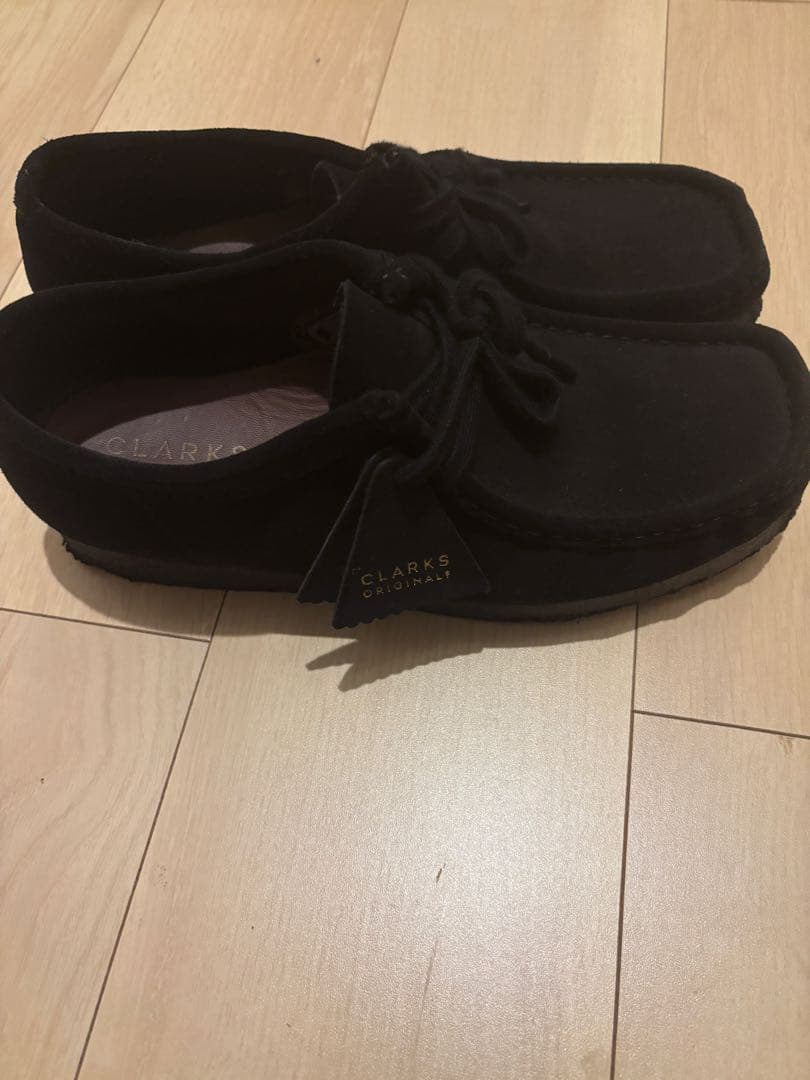 CLARKS 黒 ワラビー
