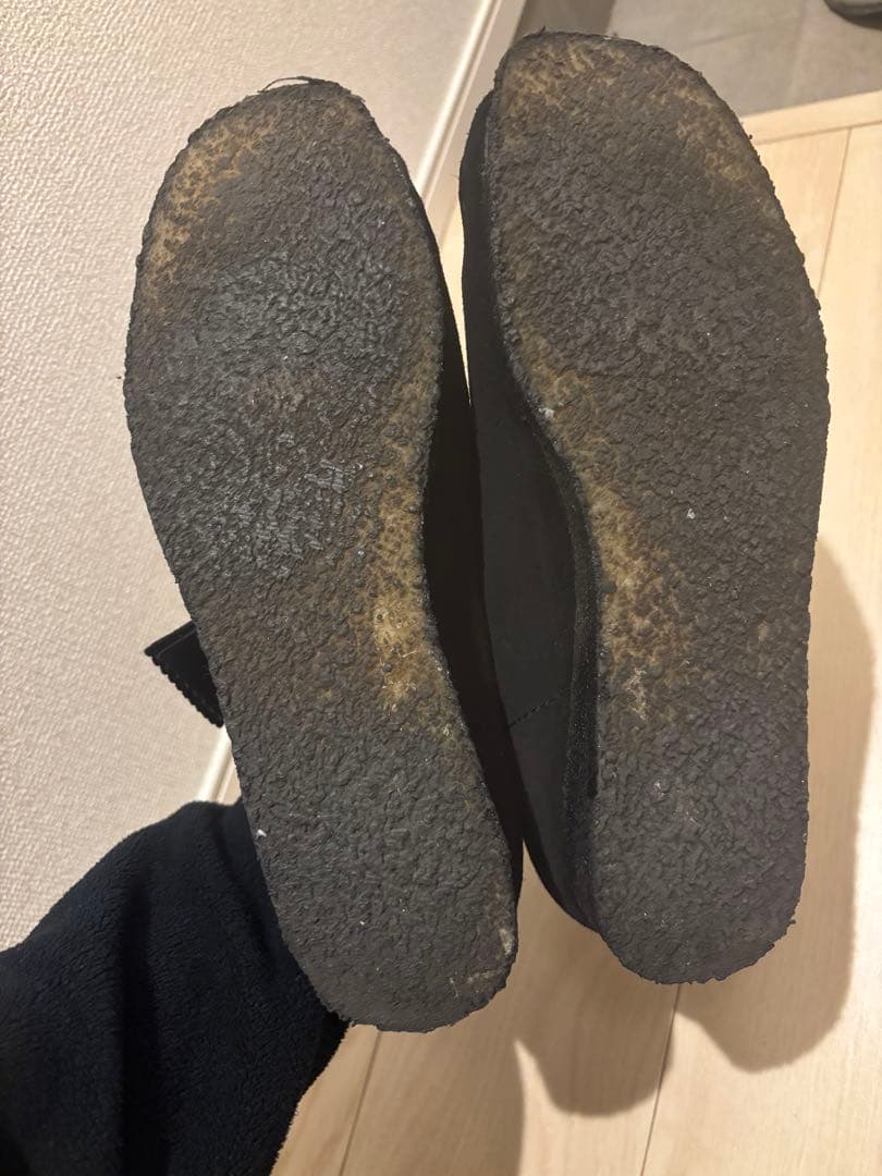 CLARKS 黒 ワラビー