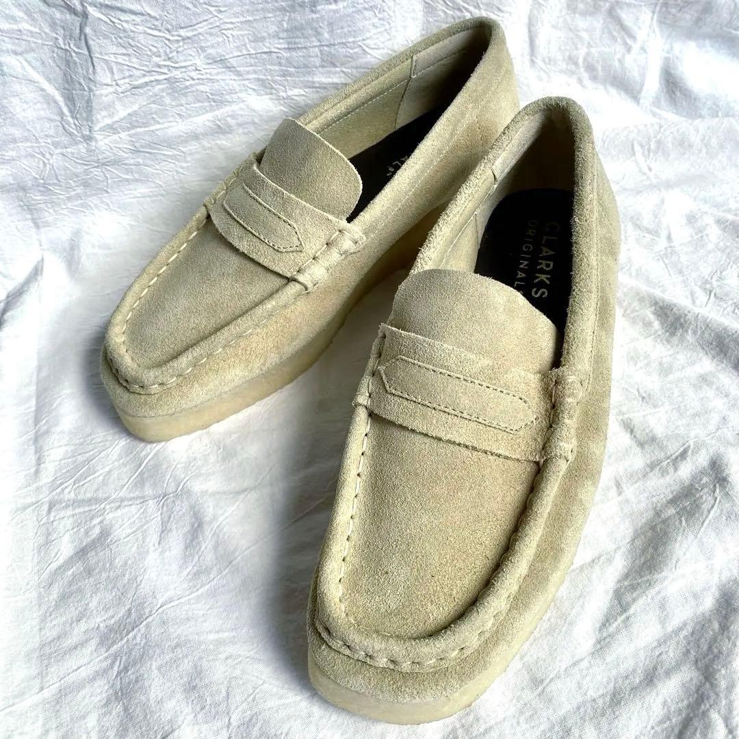 極美品✨【CLARKS】 クラークス ワラビー スエード メープル 23cm
