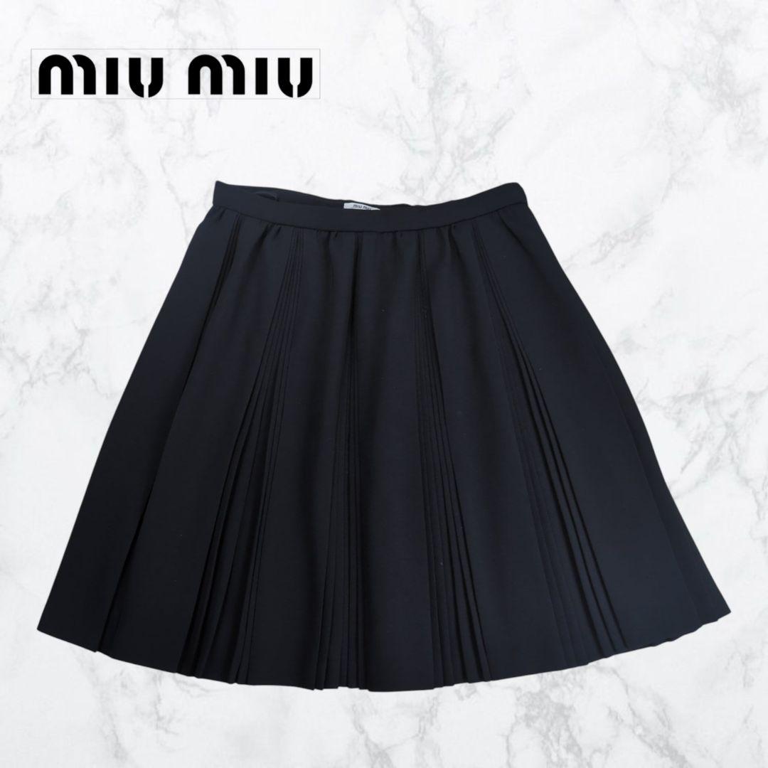 【美品】miumiu Archive プリーツ ミニスカート