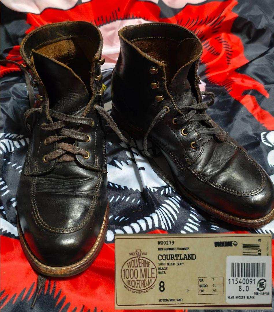 Wolverine 1000マイルブーツコートランド