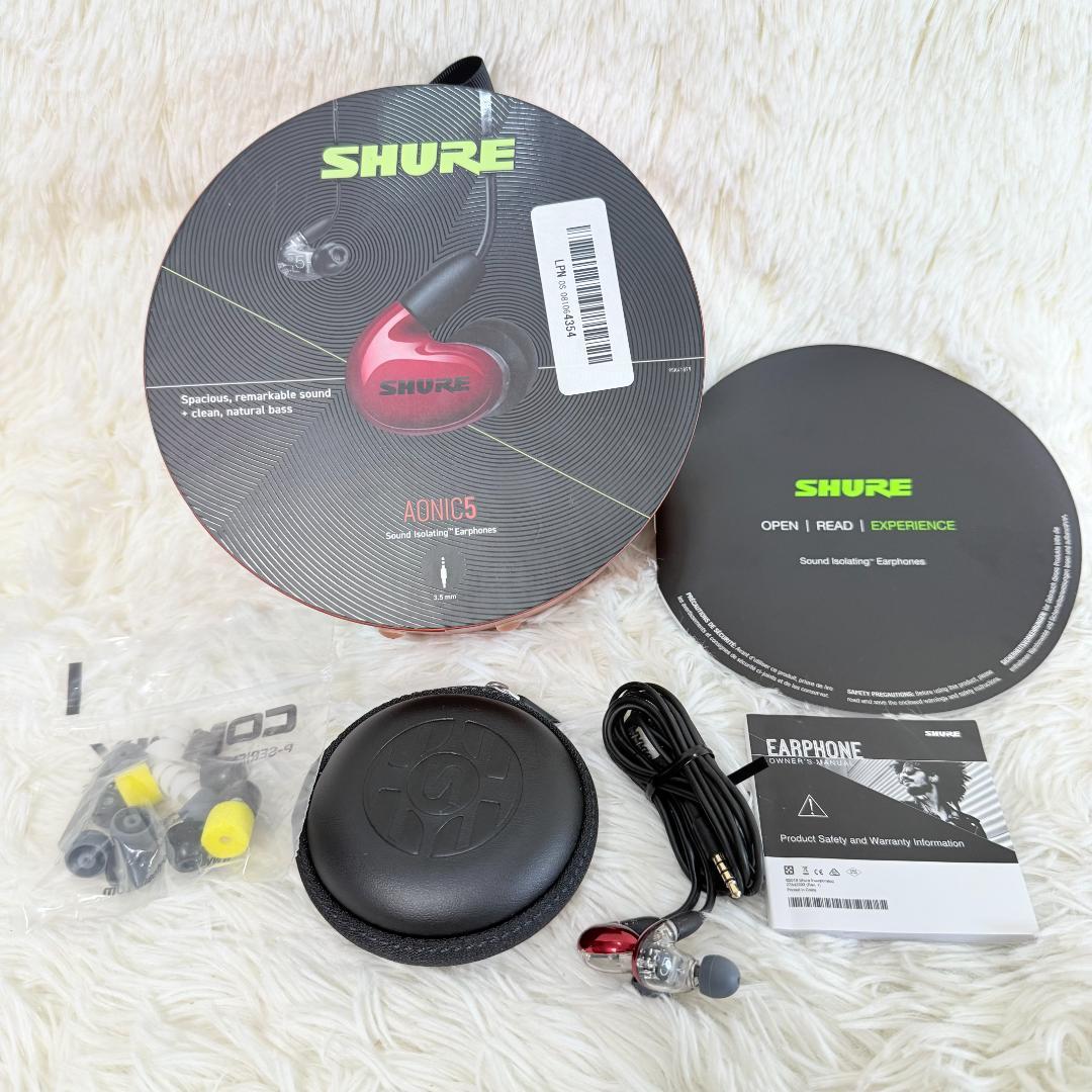 【美品】SHURE AONIC5 有線イヤホン