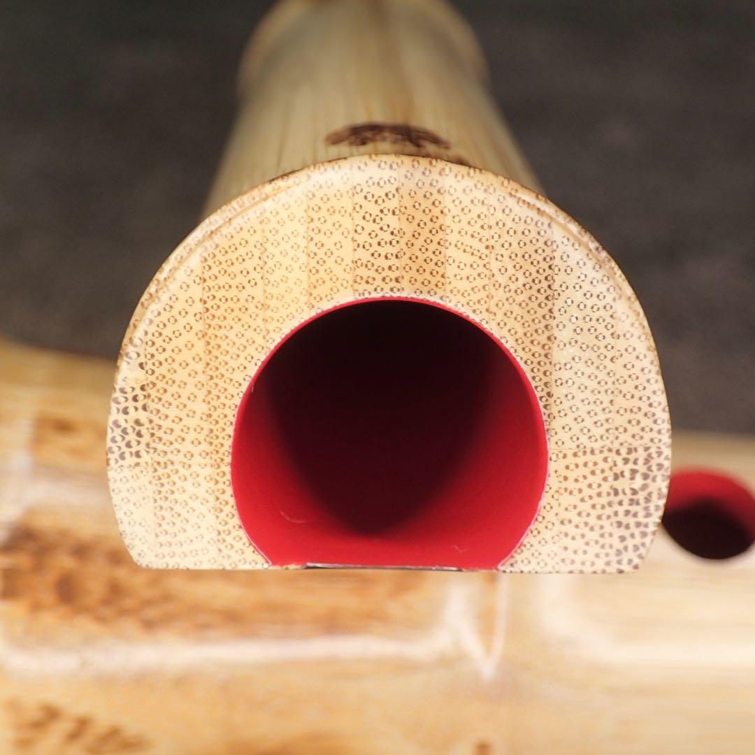 尺八 高級合竹曲管 蝴蝶 一尺五寸管(F管)