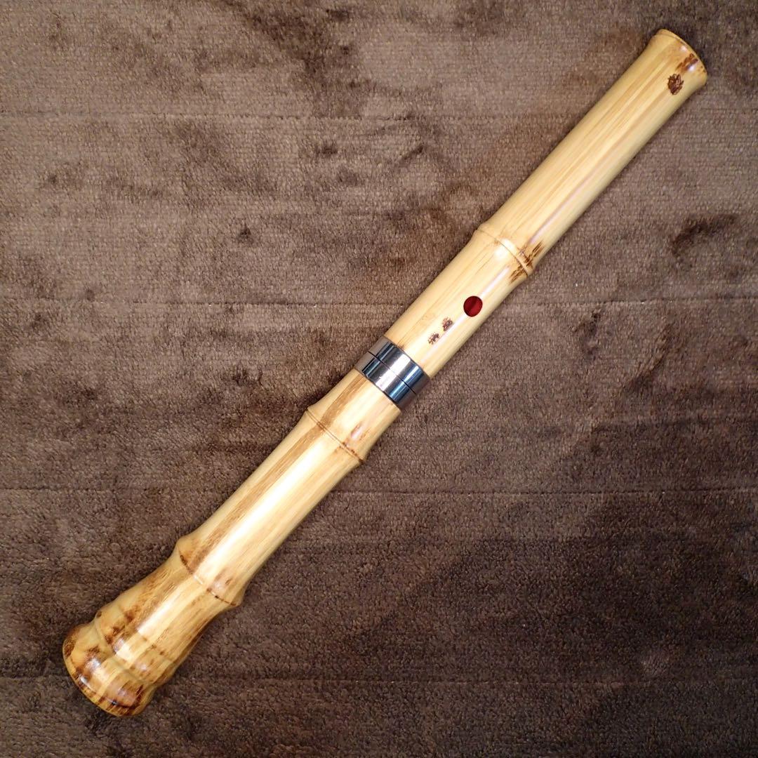 尺八 高級合竹曲管 蝴蝶 一尺五寸管(F管)