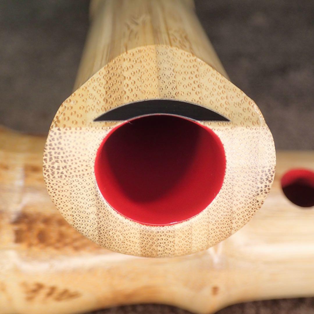 尺八 高級合竹曲管 蝴蝶 一尺五寸管(F管)