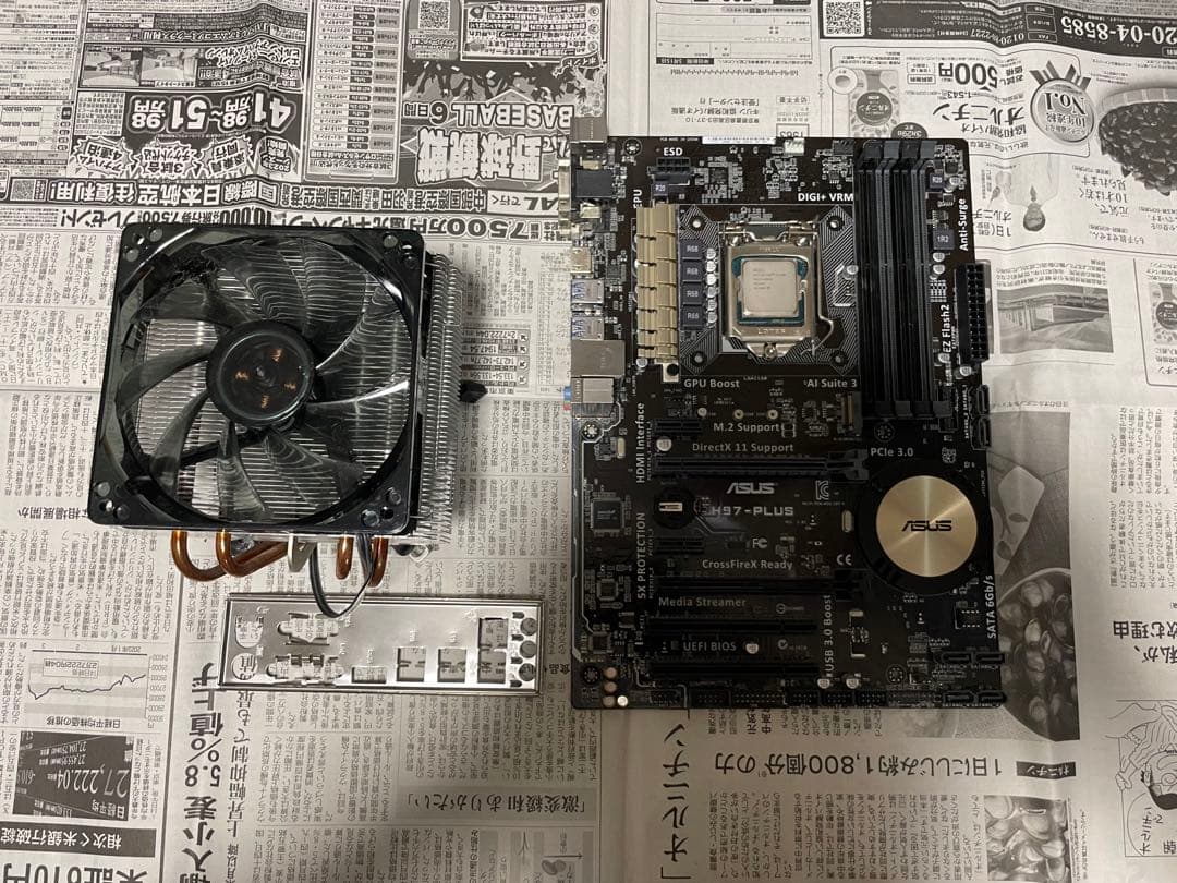 ASUS H97-PLUS i7 4790K CPUクーラーセット