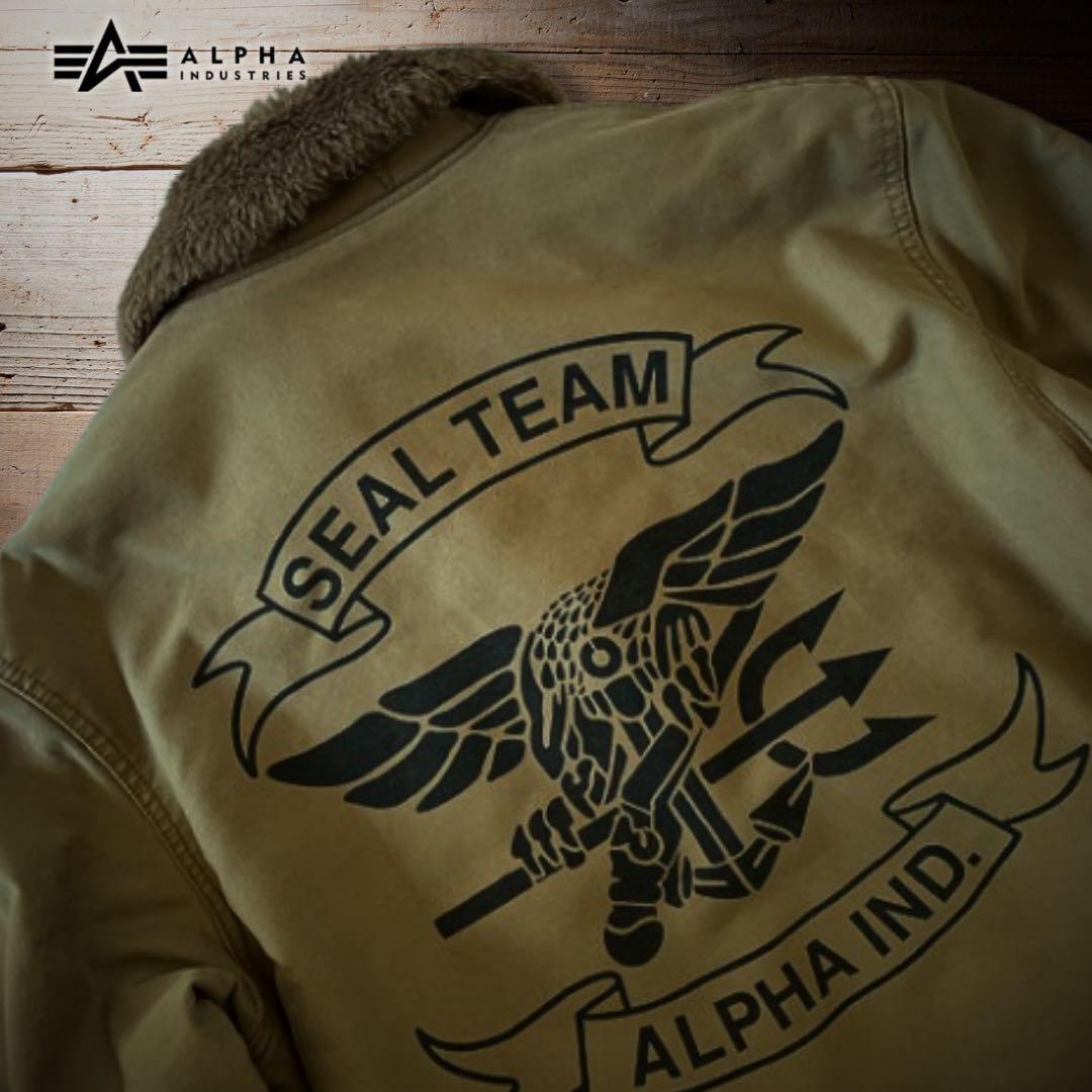 『超希少◎』ALPHA INDUSTRIES SEAL TEAMデッキジャケット