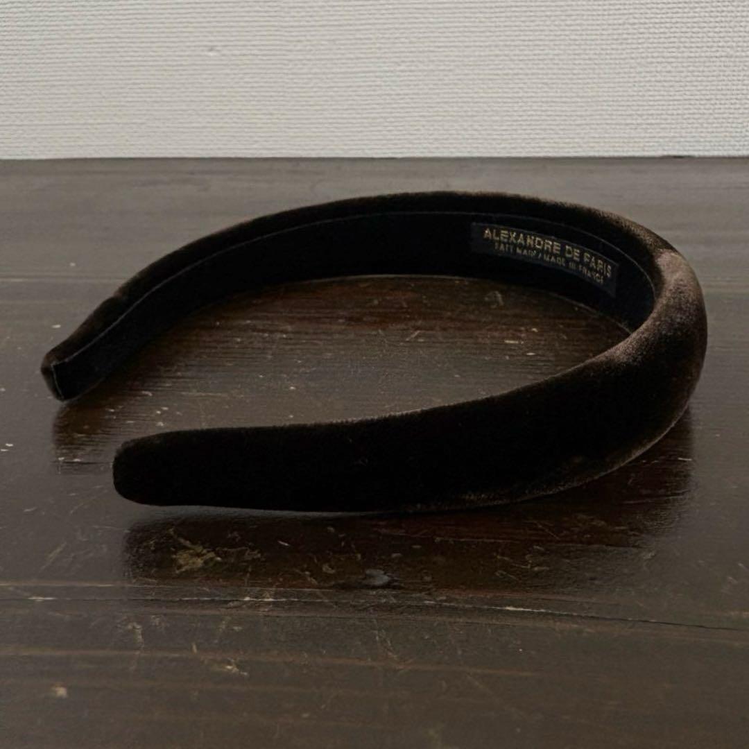 新品 ALEXANDRE DE PARIS HEADBAND ベロア です♩