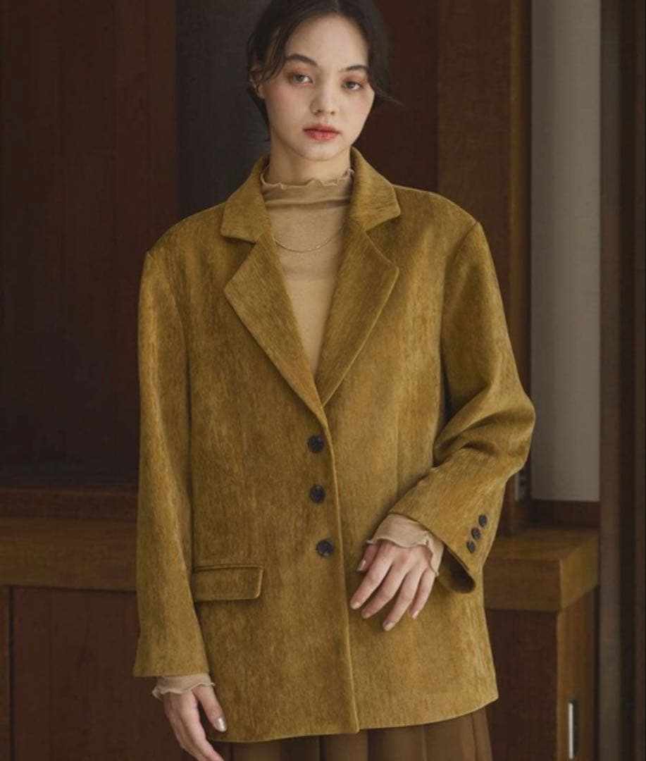 OLUN ルーズベーシックモールジャケット