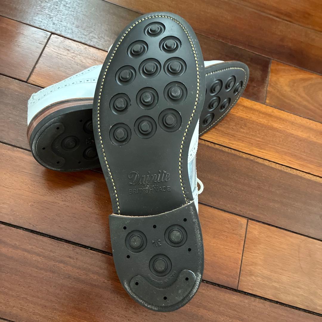 Tricker's ウィングチップ ドレスシューズ ホワイト・シルバー